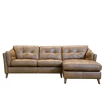 Chaise Leather Saddler Rhf Chaise In Tote Tobacco